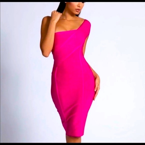 COPY - ASYMMETRIC Meshki DRESS - NWOT - Picture 2 of 3